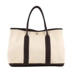 Hermes Garden Party Tote Toile And Leather 36