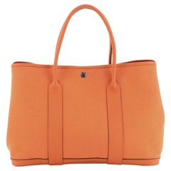 Hermes Garden Party Tote Toile and Leather 36