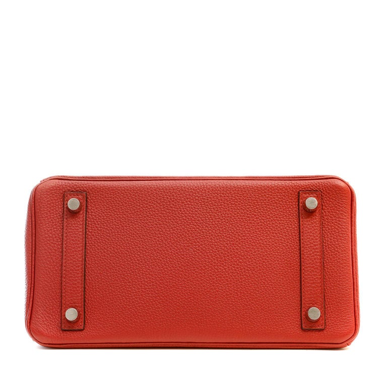Hermès Garnet Red Togo Leather 25 cm Birkin For Sale at 1stDibs