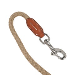 Hermes Gaucho Dog Leash Irish Natural Bridle Leather