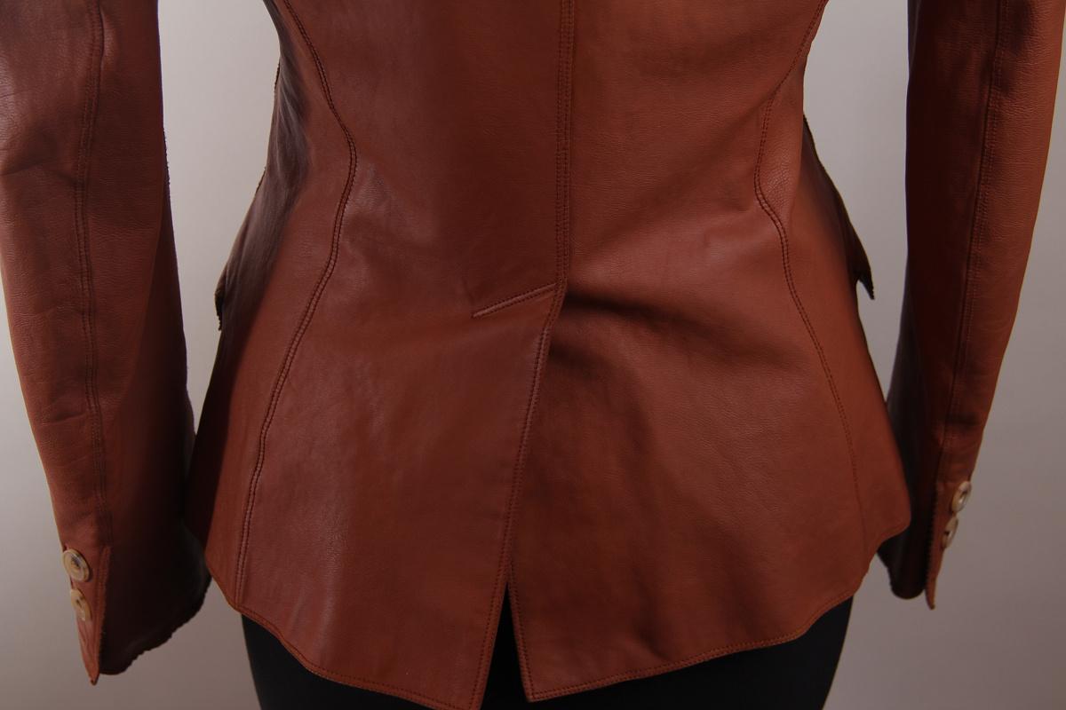 Hermes Gaultier Era Leather Jacket 2011 last collection For Sale 5
