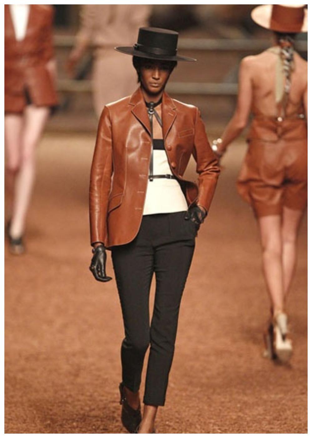 Hermes Gaultier Era Leather Jacket 2011 last collection For Sale 10