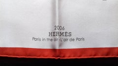 Hermès Gavroche Pocket Square Air de Paris Paris in the Air Scarf 2006 Collector