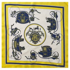 Sciarpa Hermès Gavroche "Ex-Libris" 1998