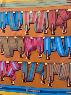 Hermès Gavroche Scarf "Les Sangles"