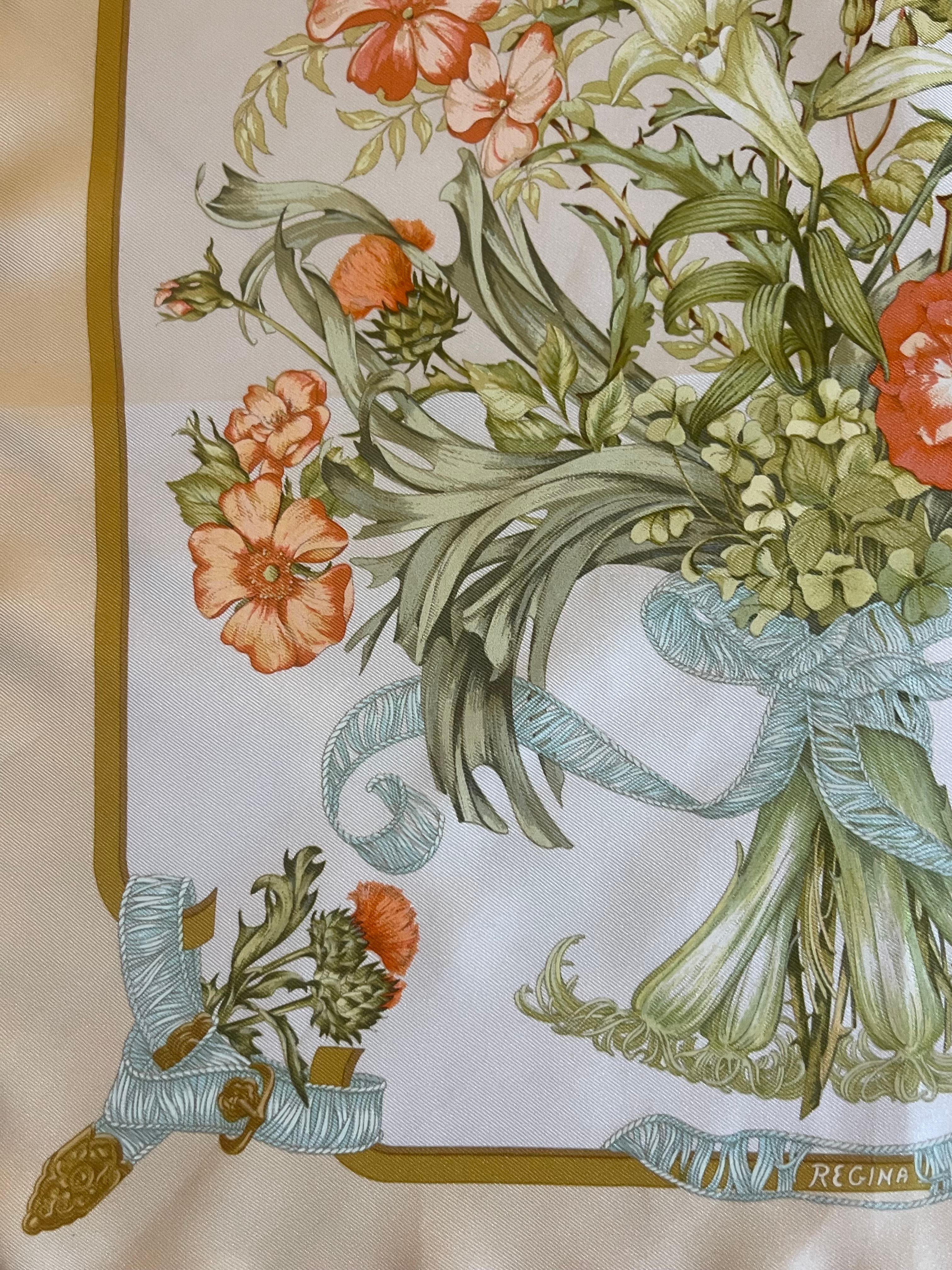 Hermès Gavroche Silk Scarf “Regina” 1997 For Sale 1