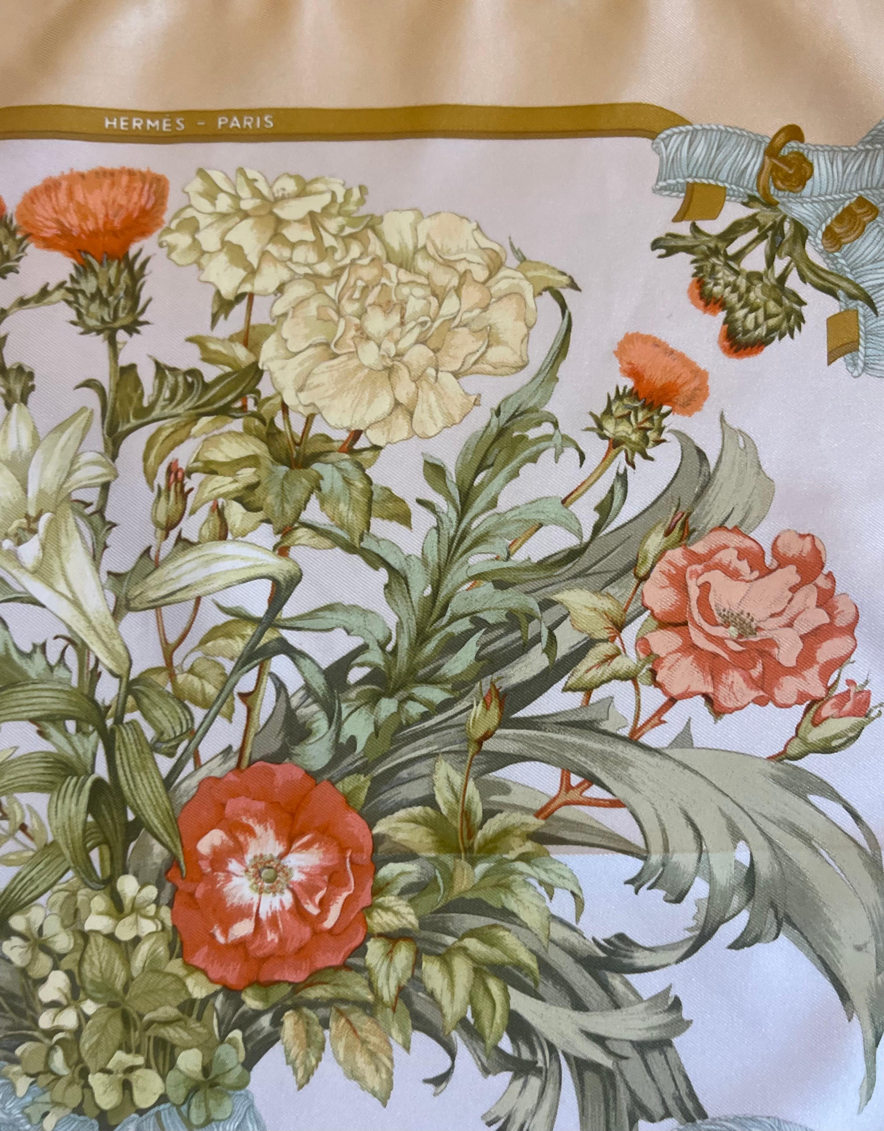 Hermès Gavroche Silk Scarf “Regina” 1997 For Sale 2