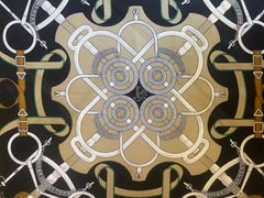 Pañuelo de Seda Hermès Gavroche "Sellier" 2009