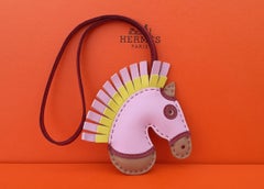 Hermès Geegee Camail Iroquois Horse Charm in Leather