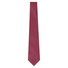 Hermes Geometric - Circuit Pattern Silk Tie