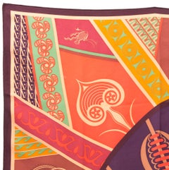Hermes Geometrie Cretoise by Julia Abadie Silk Scarf