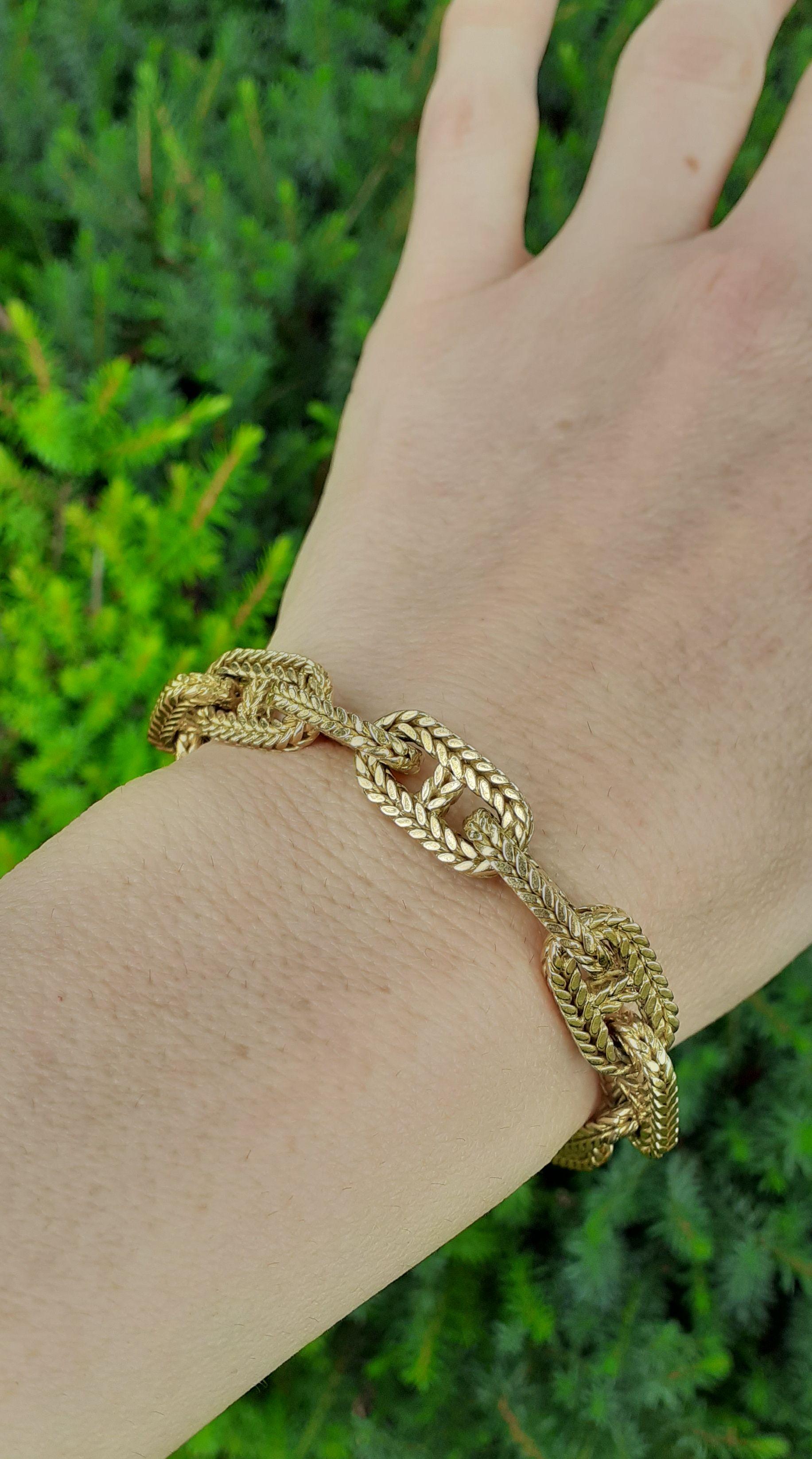 Hermès Georges Lenfant Chaine D'ancre Yellow Gold Toggle Bracelet Vendôme 6