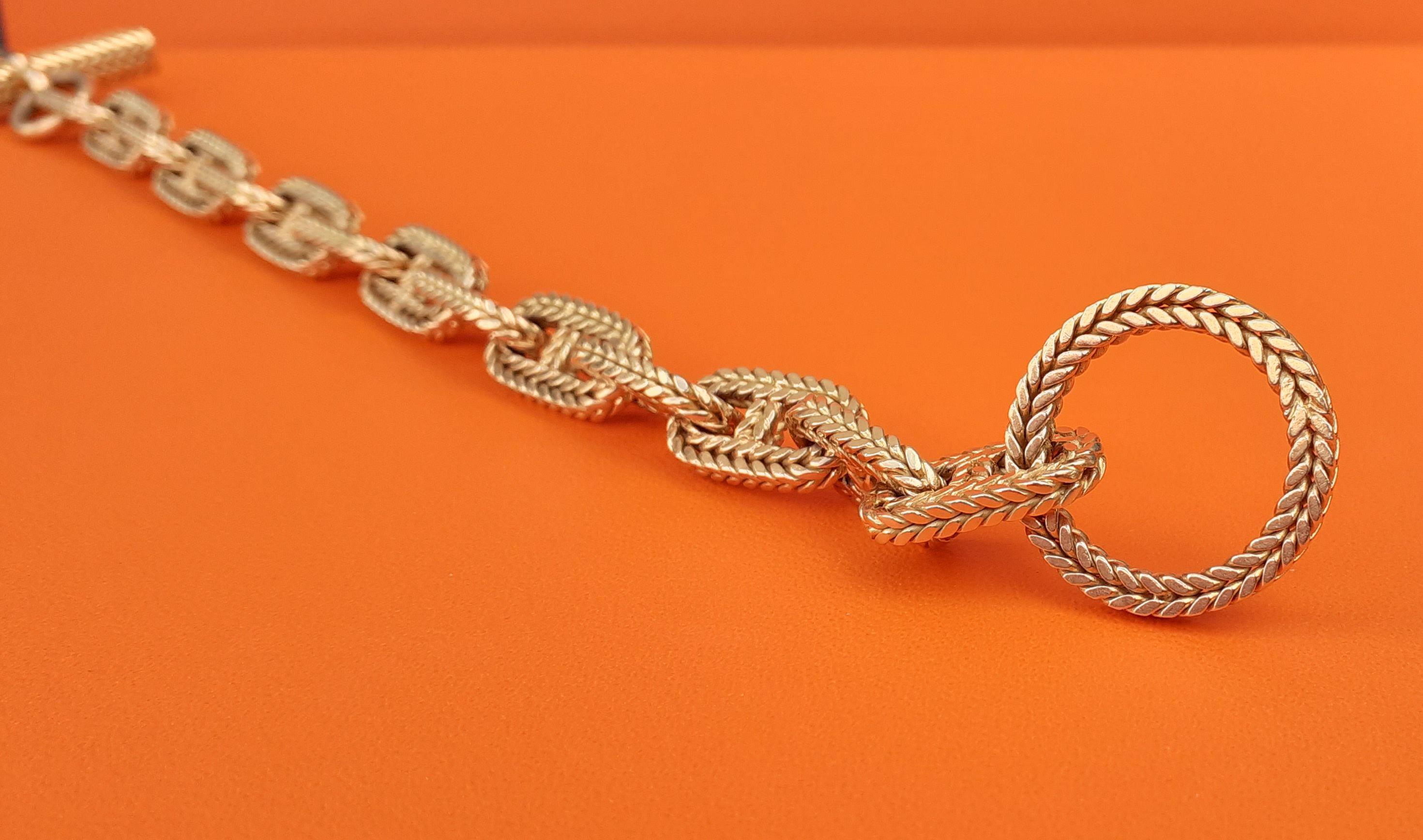 Hermès Georges Lenfant Chaine D'ancre Yellow Gold Toggle Bracelet Vendôme 1