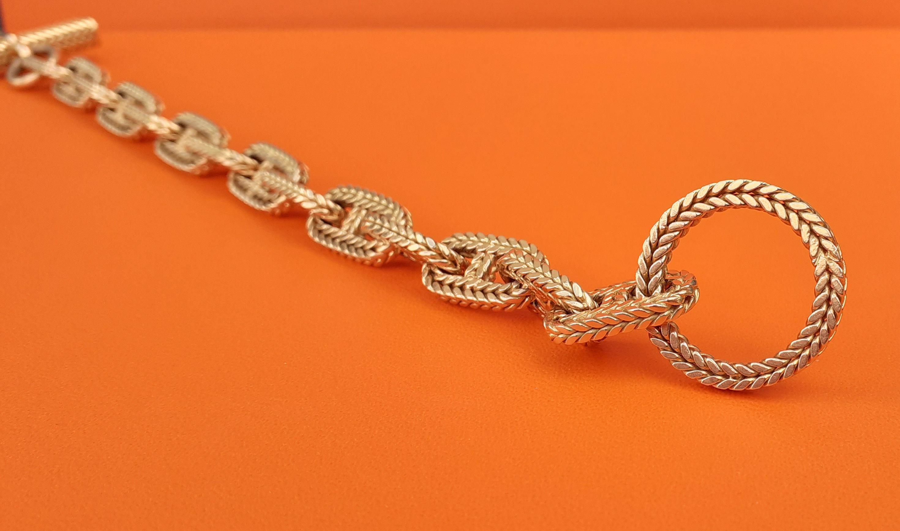 Women's Hermès Georges Lenfant Chaine D'ancre Yellow Gold Toggle Bracelet Vendôme