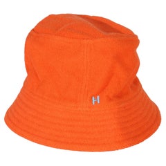 Sombrero de cubo Hermès Geranio de rizo de algodón Eden 57
