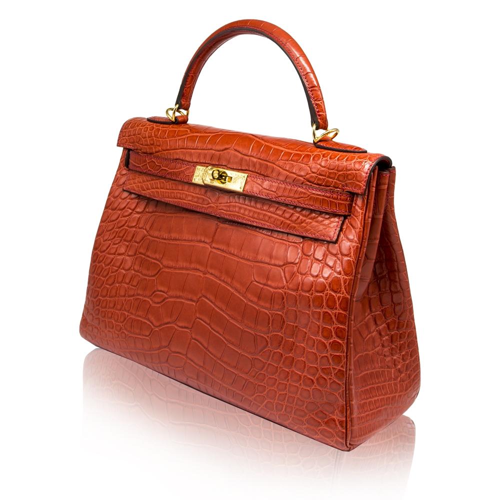 alligator kelly bag