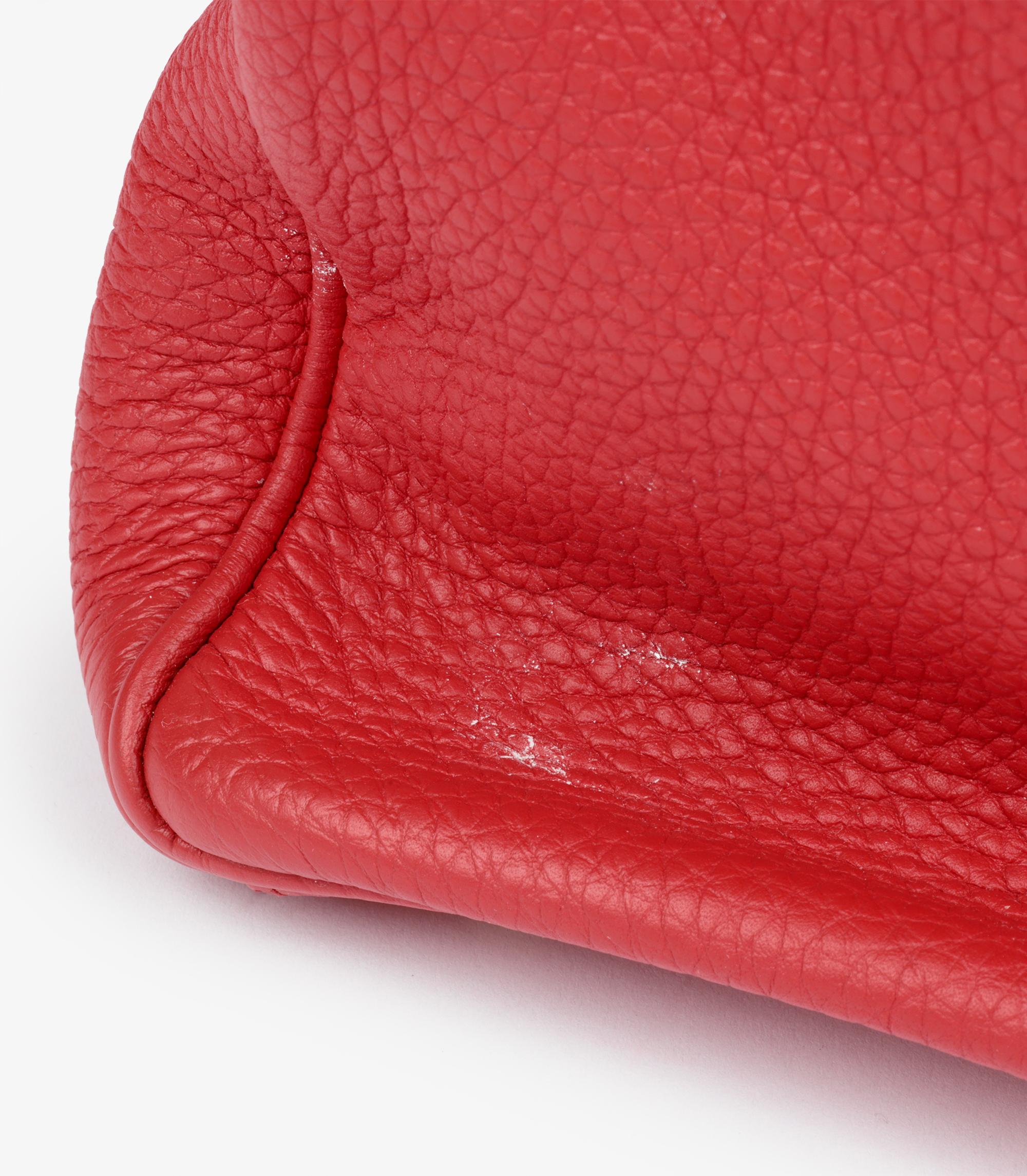 Kelly de piel de togo Hermès Geranio 35cm Retourne en venta 3