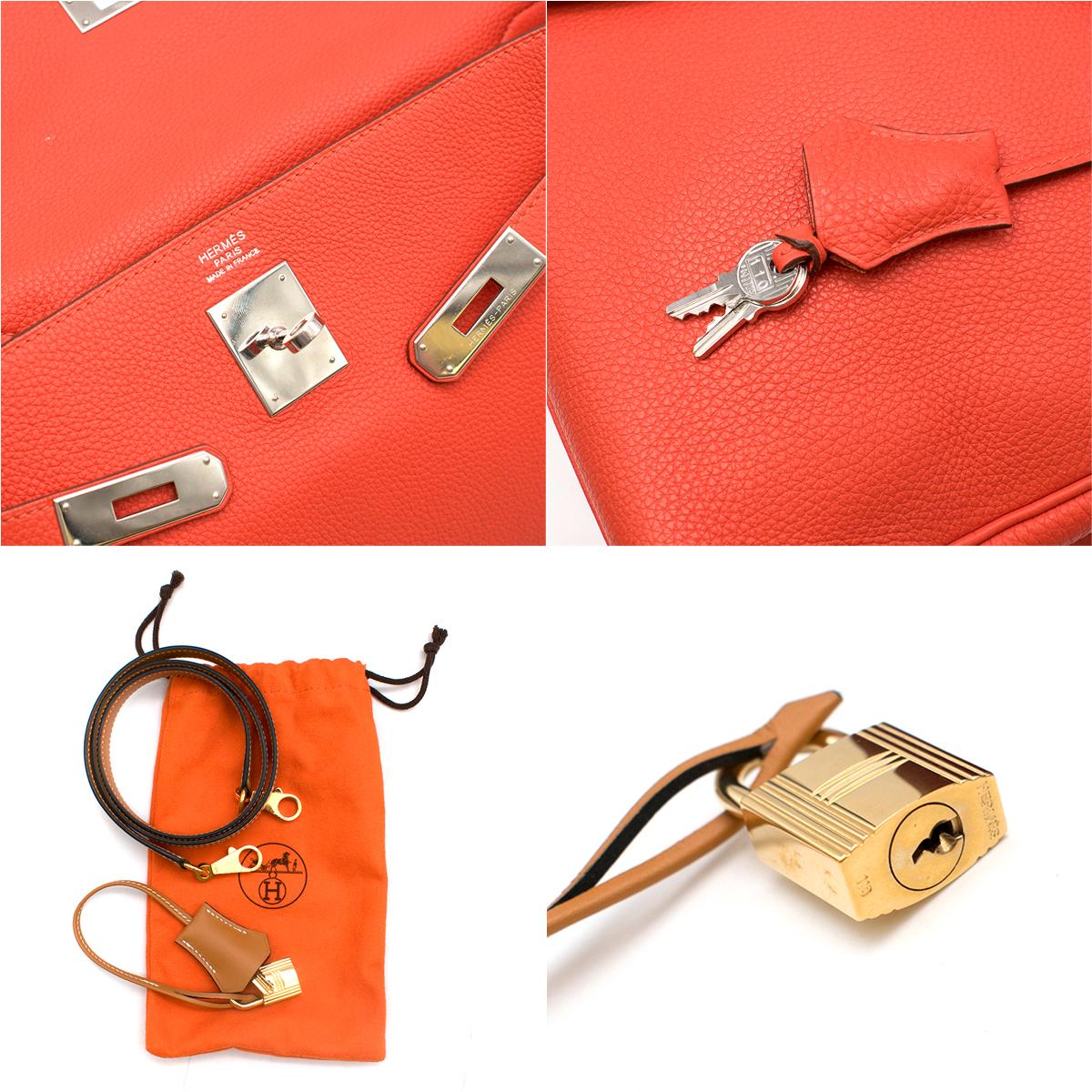 Hermes Geranium Veau Togo Kelly 32	 5