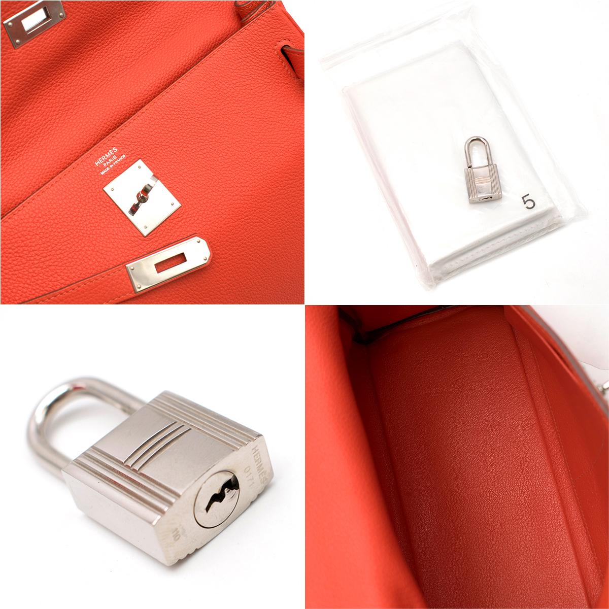 Hermes Geranium Veau Togo Kelly 32	 4