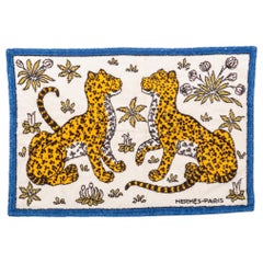 Hermes Ghepards Cotton Bathroom Rug