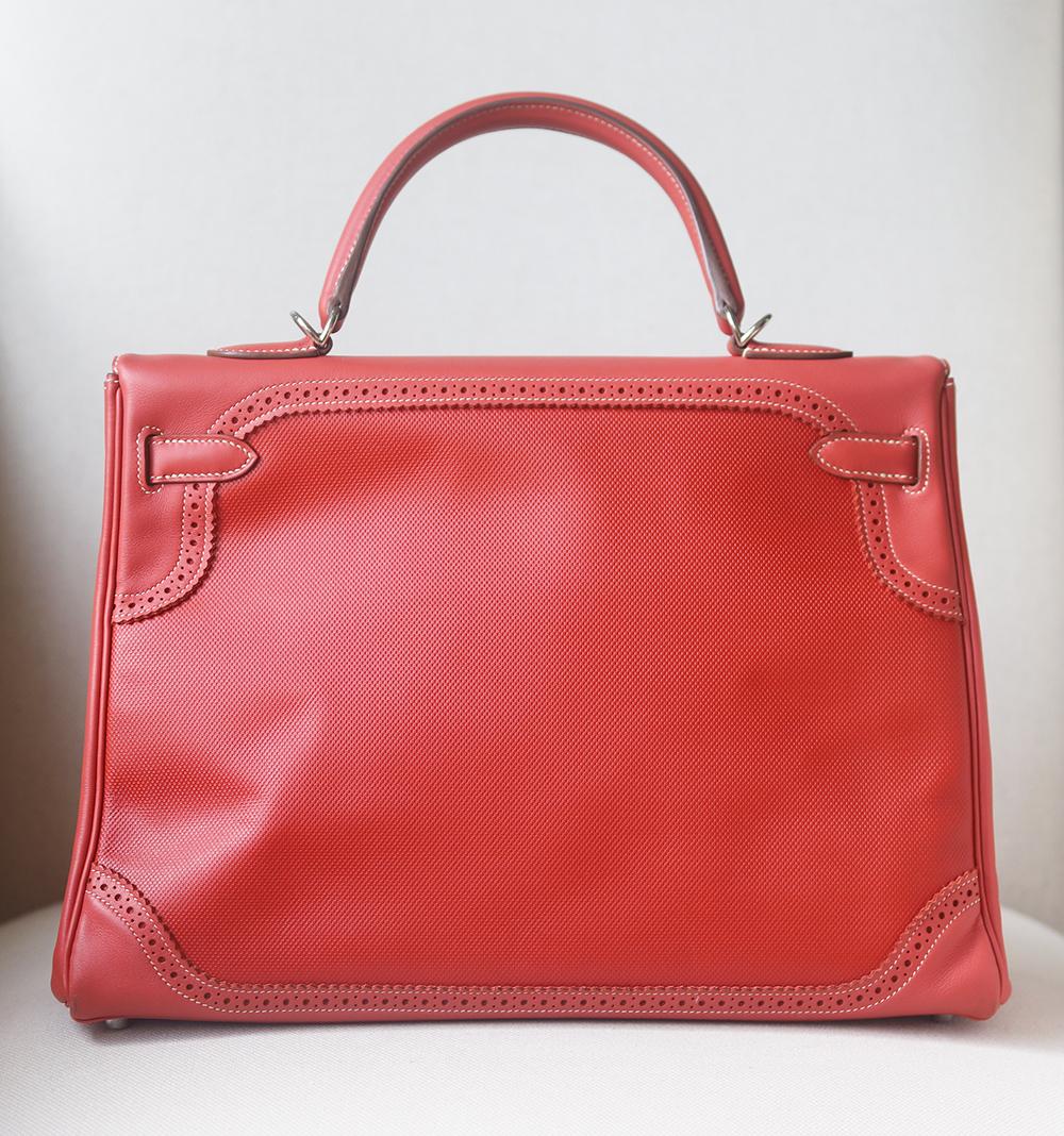 Hermès Ghillies 35cm Palladium H/W Kelly Retourne Bag  In Good Condition In London, GB