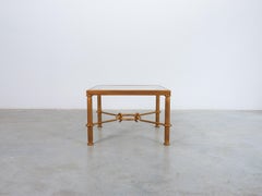 Couchtisch aus vergoldetem Eisen von Giovanni Banci, Italien, Mitte des Jahrhunderts