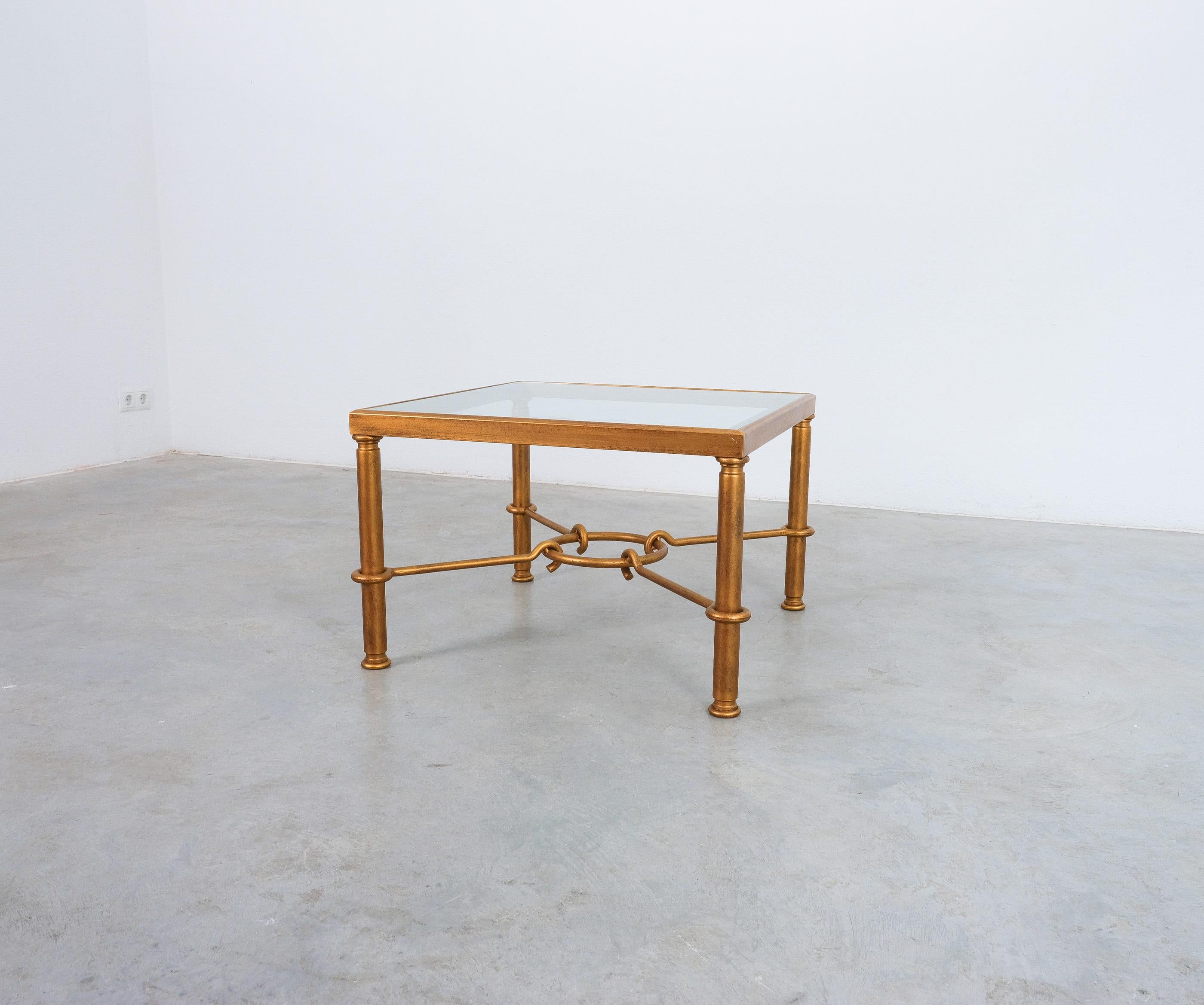 Hermes Gilt Iron Coffee Table by Giovanni Banci, Italy, Midcentury In Good Condition In Vienna, AT