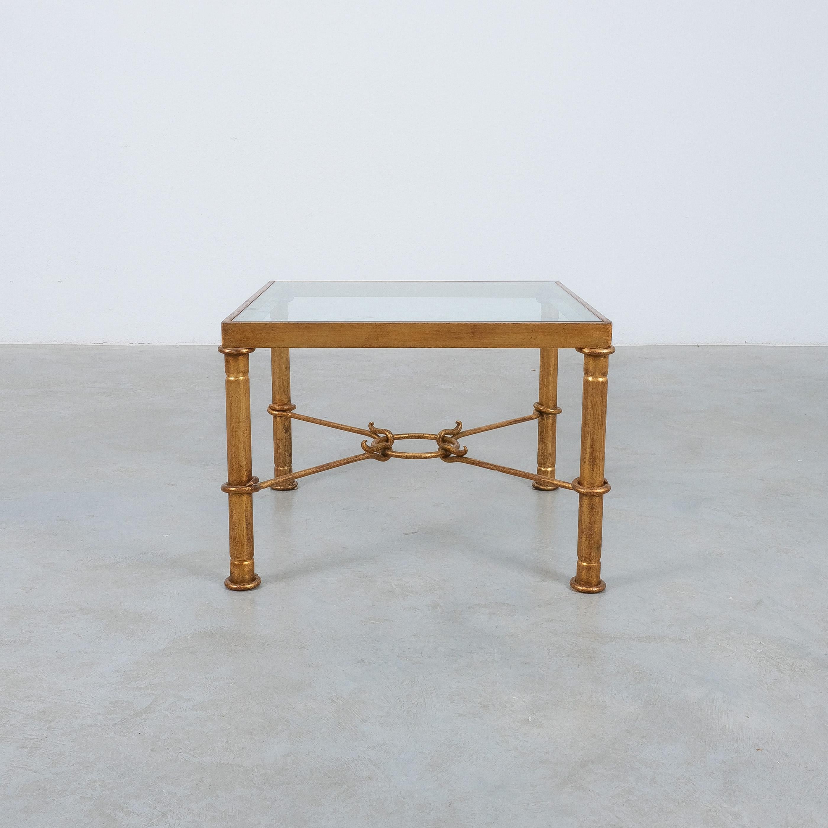 Hermes Gilt Iron Coffee Table by Giovanni Banci, Italy, Midcentury For Sale 2