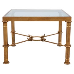 Vintage Hermes Gilt Iron Coffee Table by Giovanni Banci, Italy, Midcentury