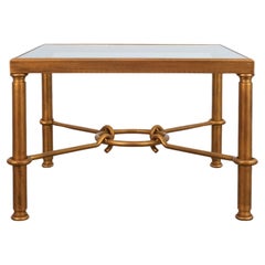 Hermes Gilt Iron Coffee Table by Giovanni Banci, Italy, Midcentury