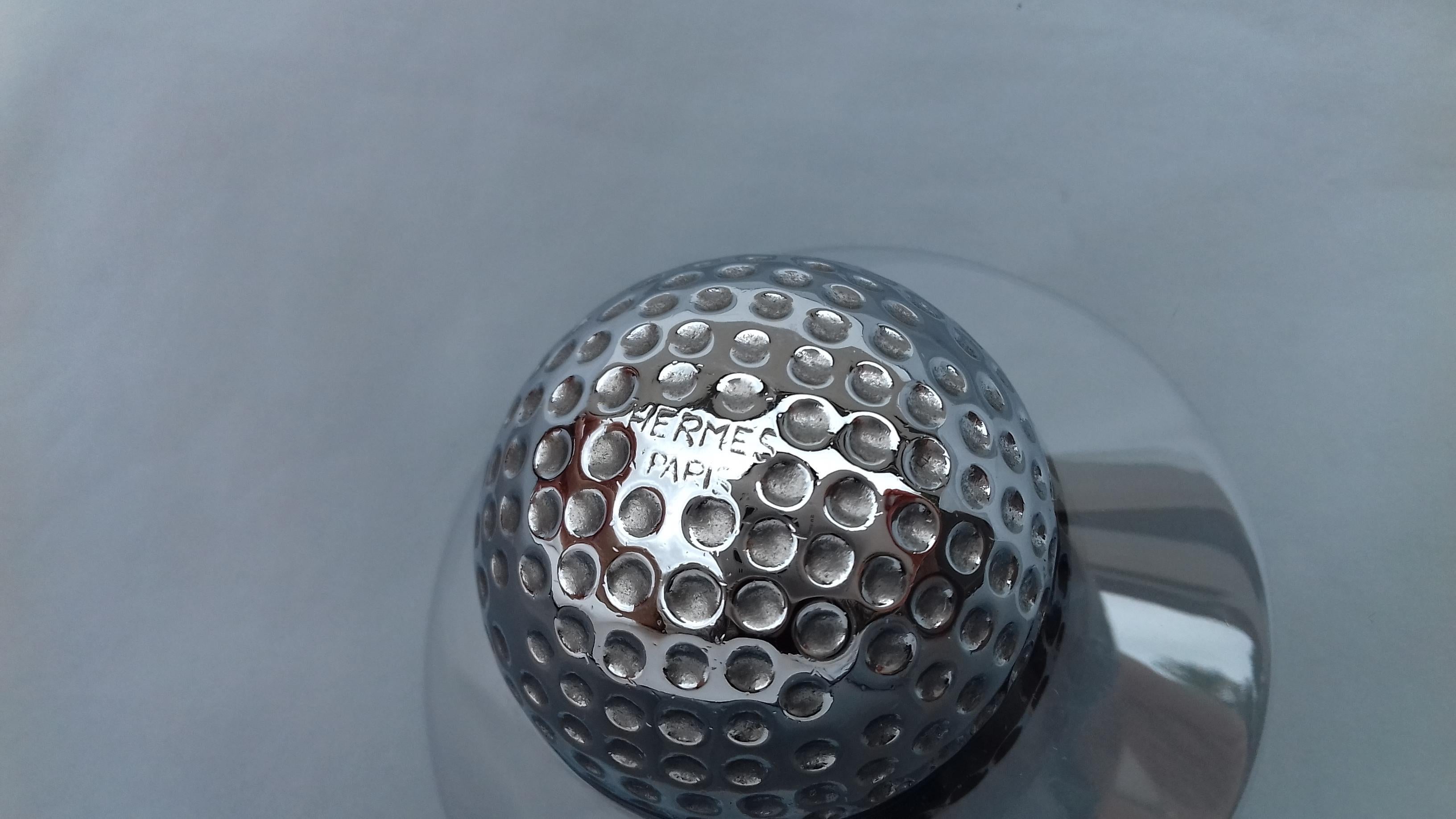 Hermès Glass Cup Change Tray Golf Rare 6