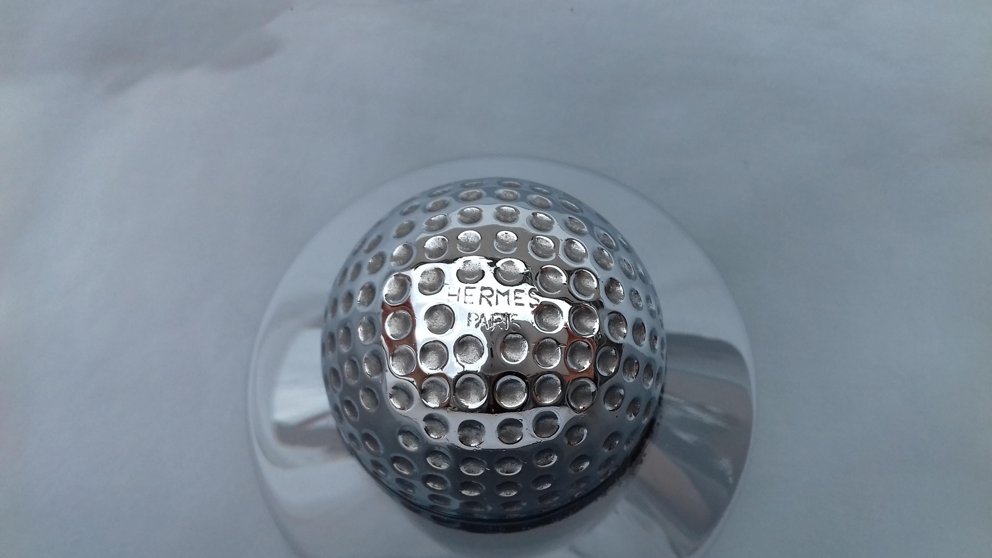 Hermès Glass Cup Change Tray Golf Rare 5