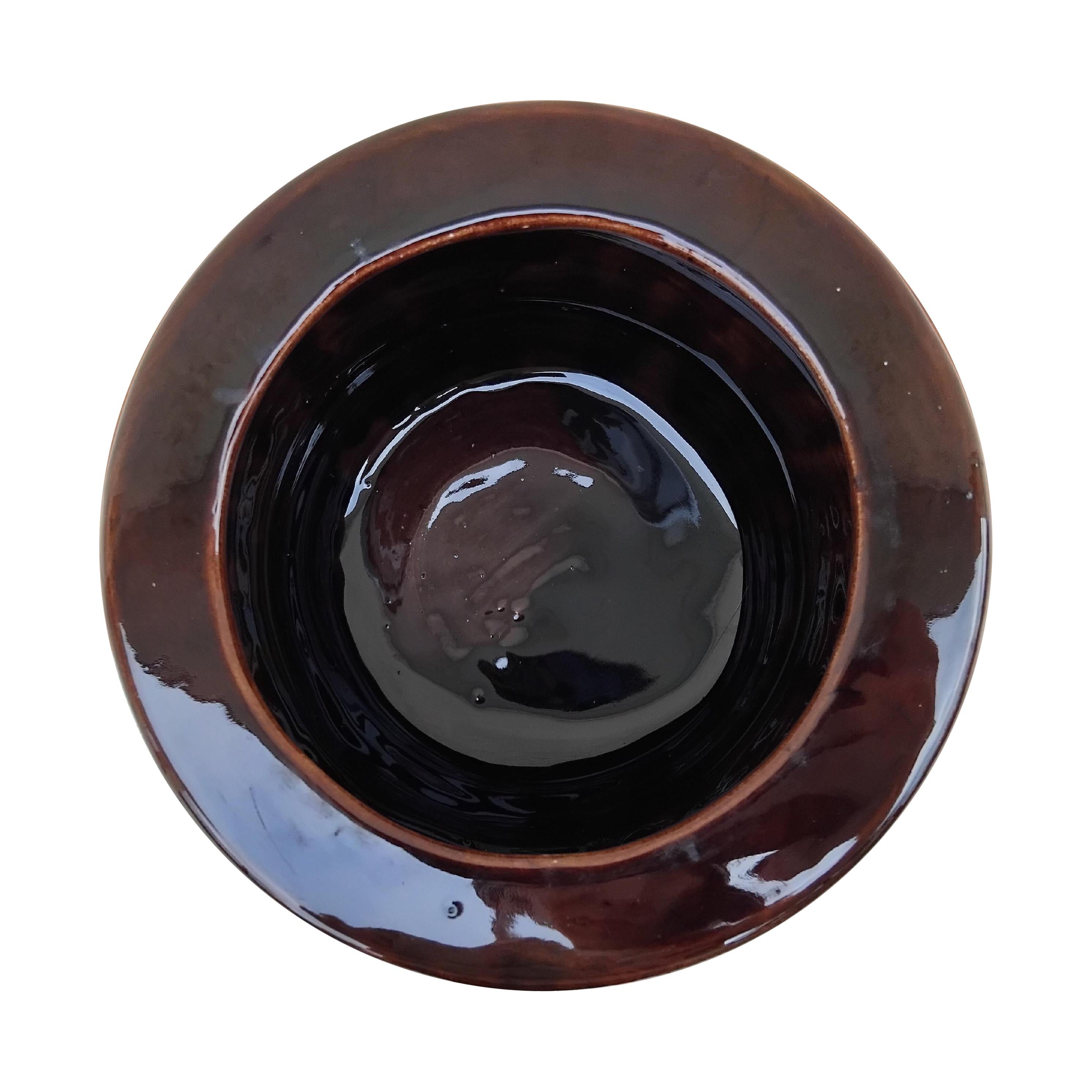 Vaso in terracotta smaltata di Hermès con coperchio a testa di cervo in vendita 8
