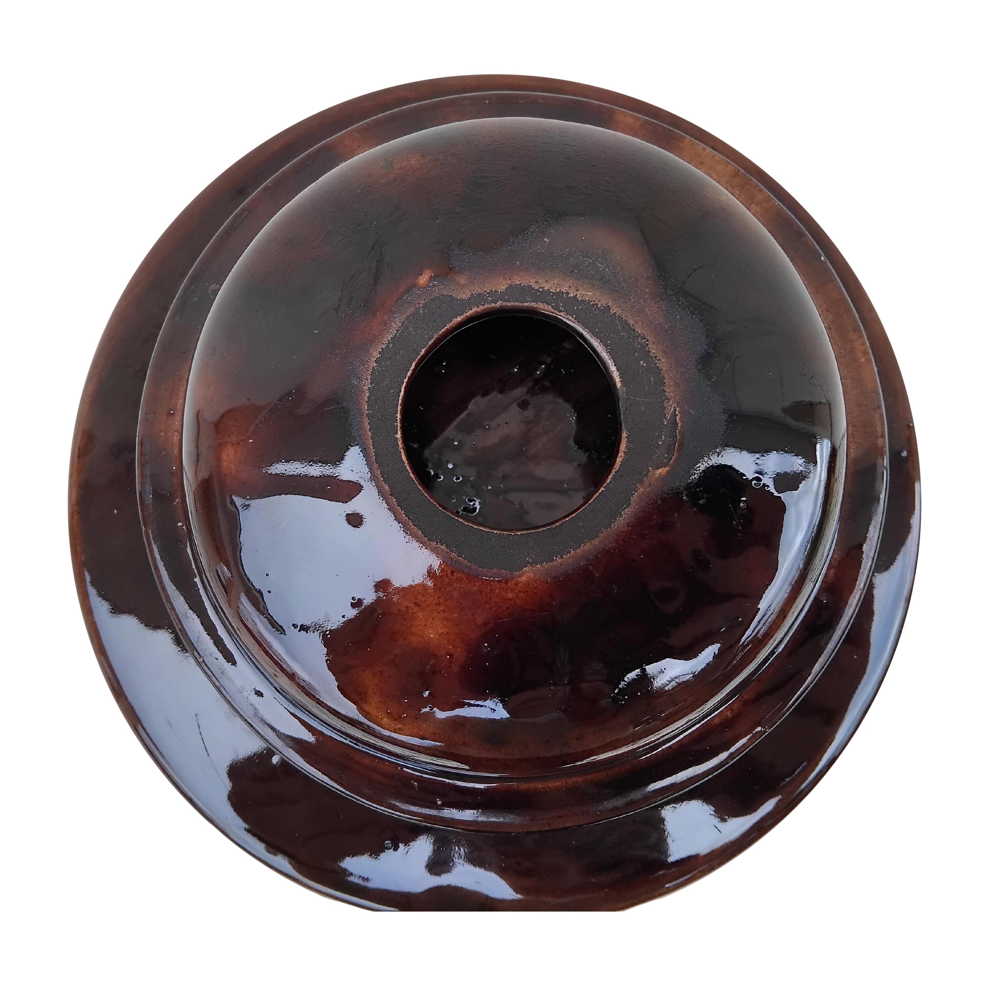 Vaso in terracotta smaltata di Hermès con coperchio a testa di cervo in vendita 9