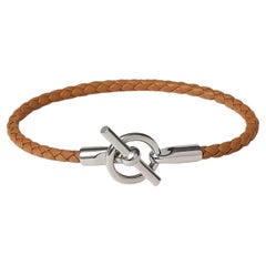 Hermes Glenan bracelet Gold Swift Calfskin Size T1 14.5cm