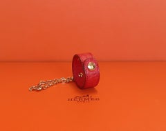 Hermès Gloves Gloves Holder Key Holder Red Leather Golden Hdw