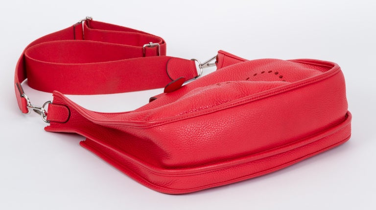 Hermes 16m Rose Jaipur Clemence Leather Evelyne TPM Bag - Yoogi's