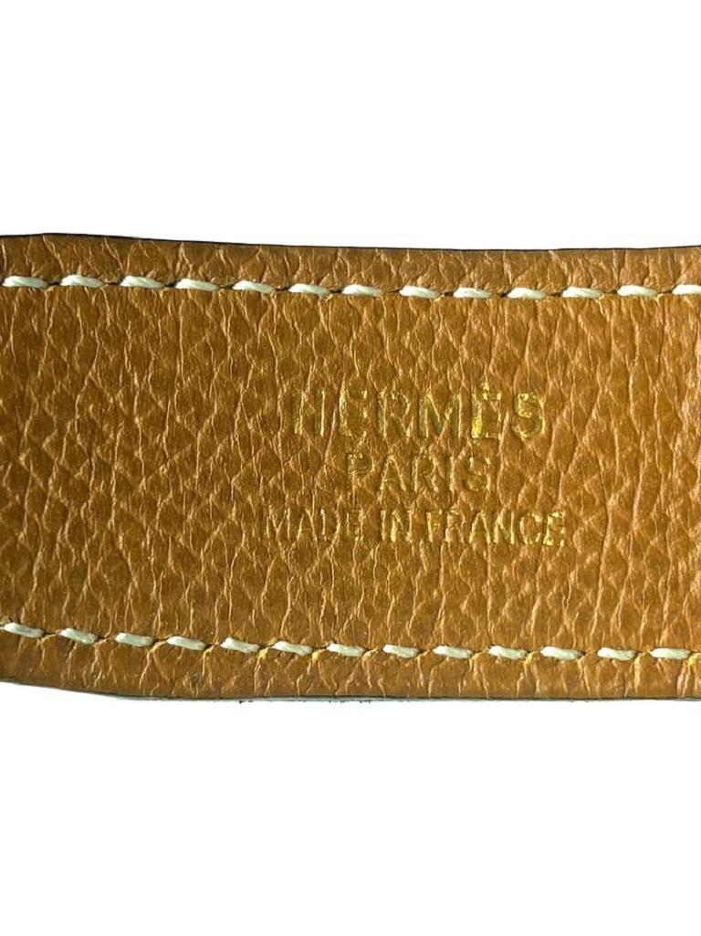 Women's Hermès Gold 24mm H Logo Reversible Kit Black Brown 4her611 Belt For Sale