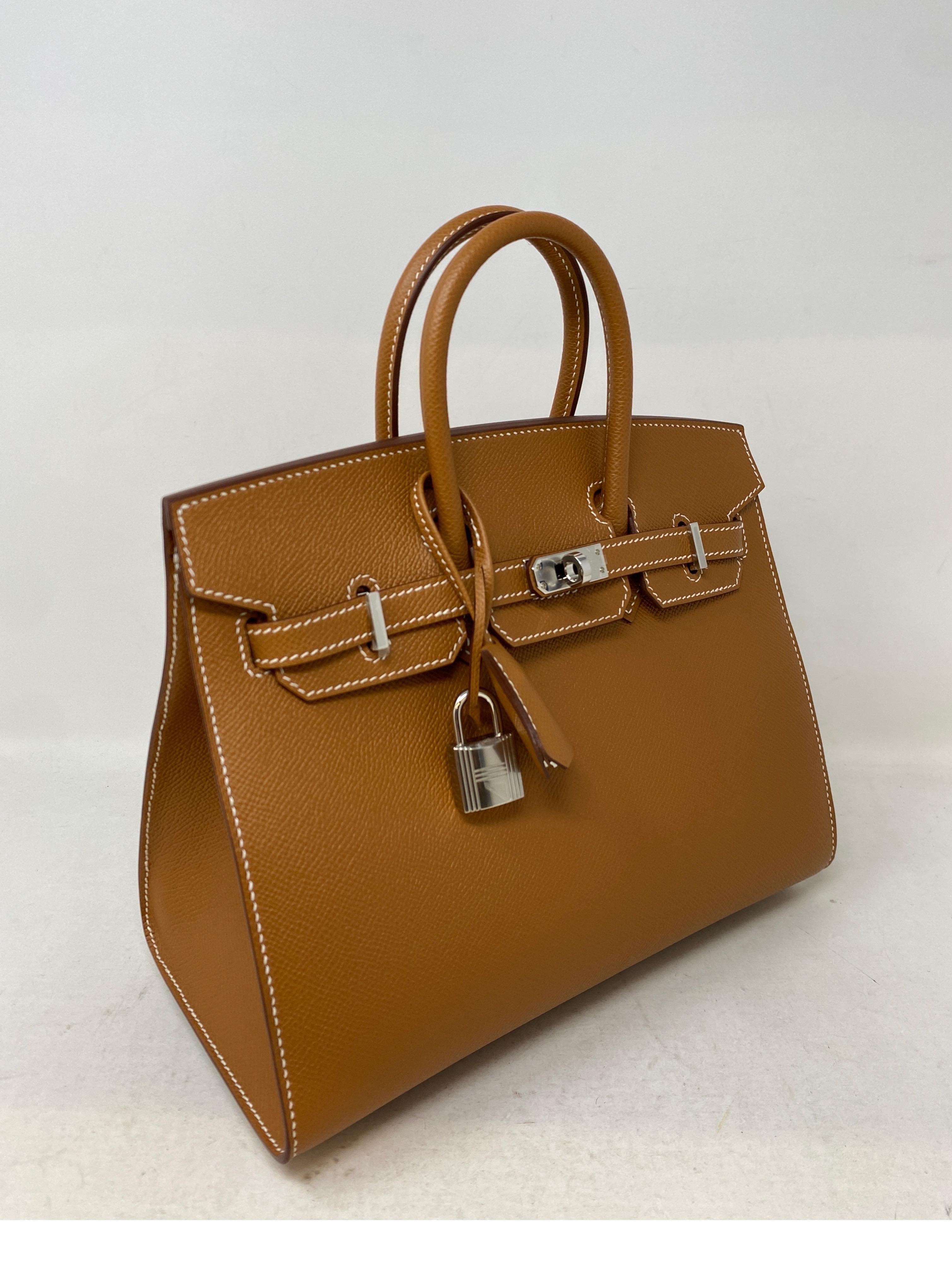 Hermès - Sac Birkin doré 25 14