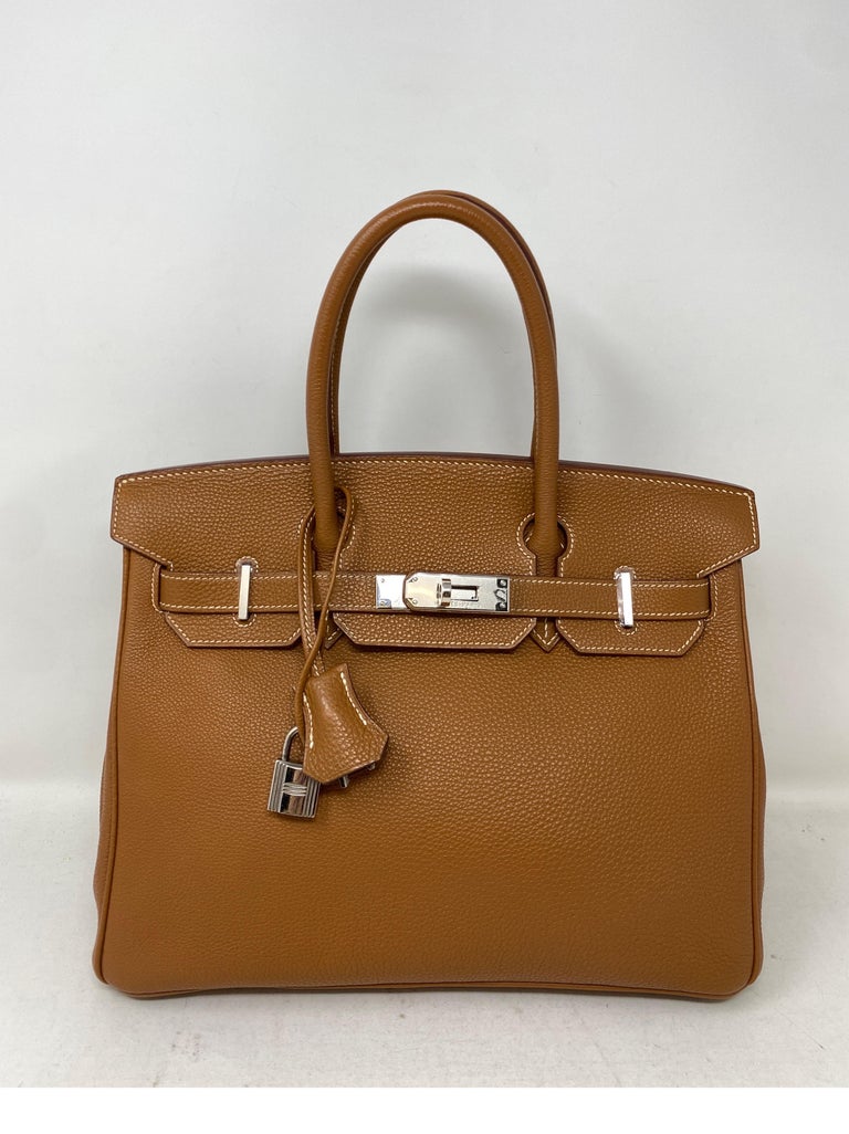 Hermes Gold 30 Birkin Bag For Sale at 1stDibs