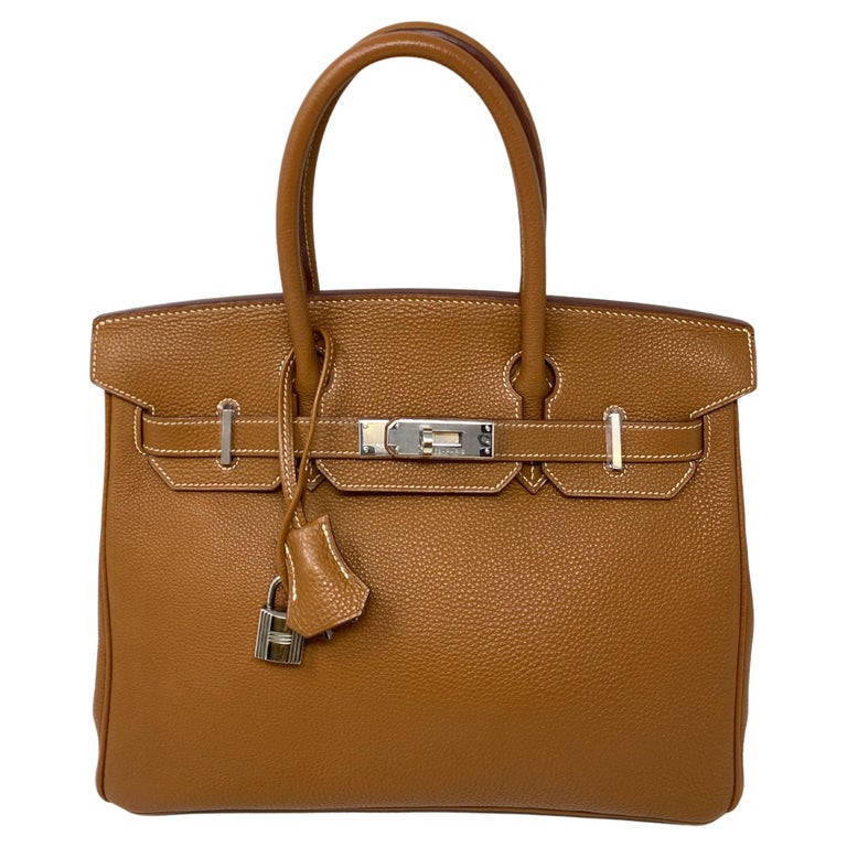 Hermes Gold 30 Birkin Bag For Sale at 1stDibs