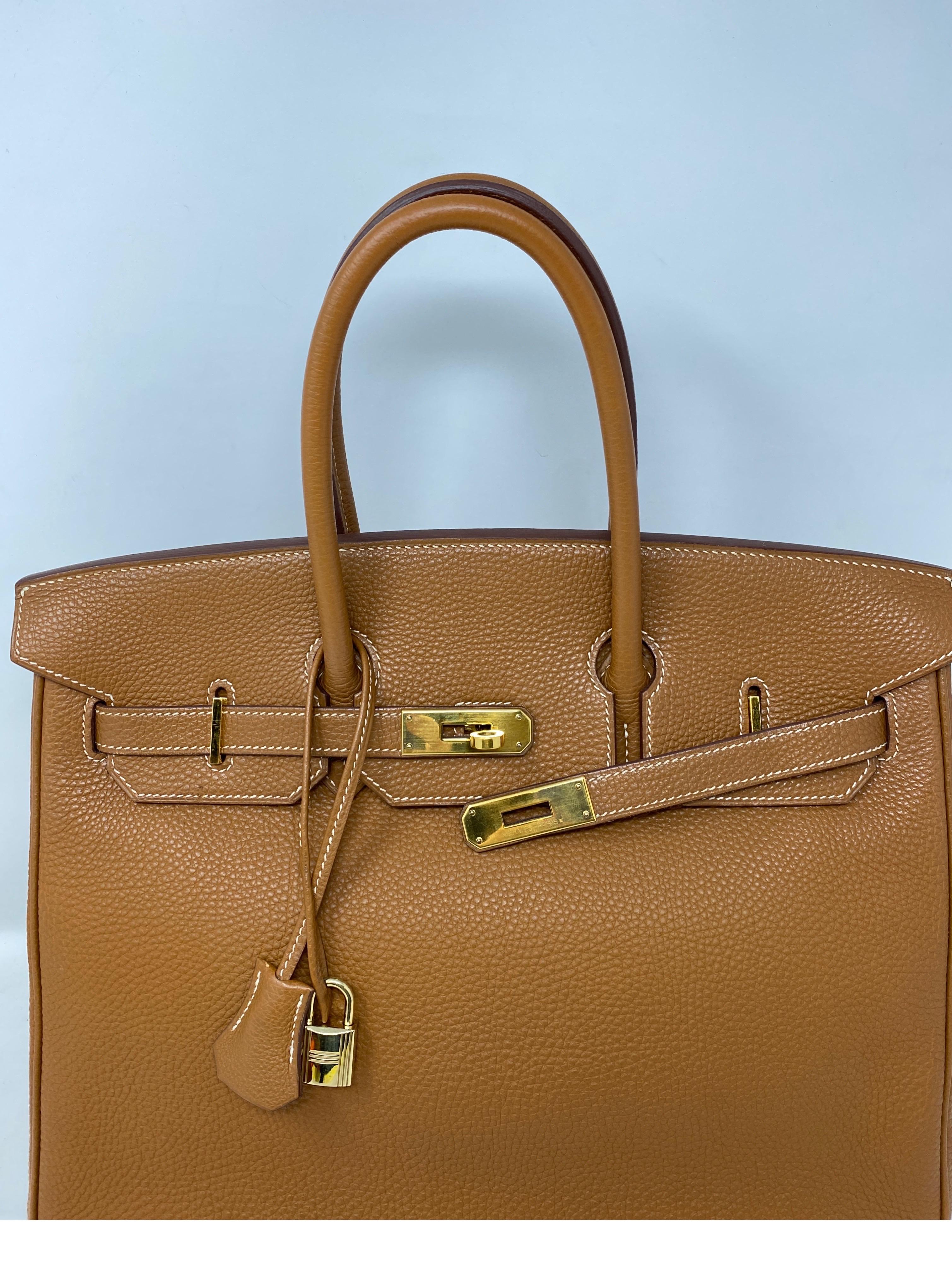 Hermes Gold 35 Birkin Bag  5
