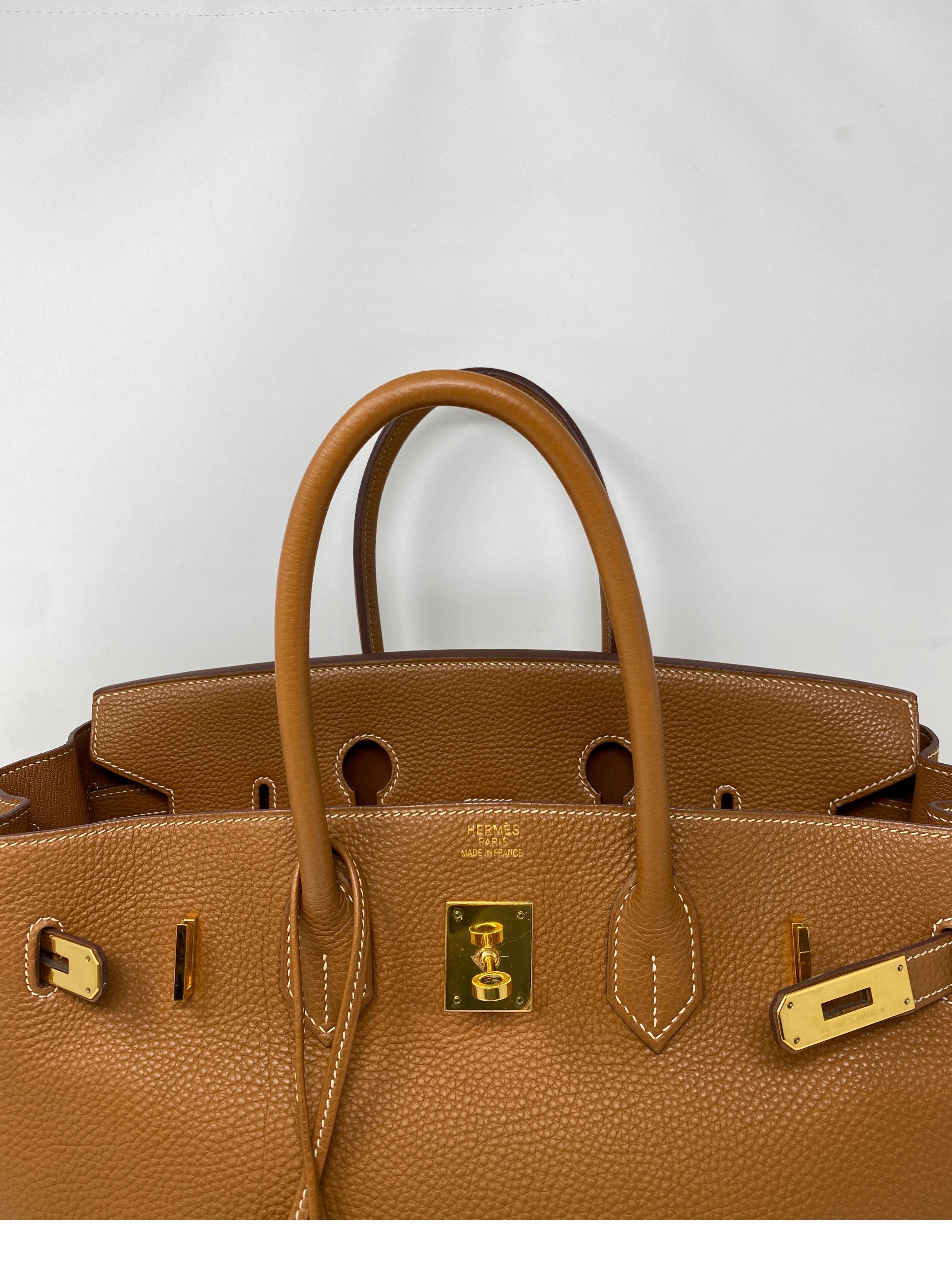 Hermes Gold 35 Birkin Bag  9
