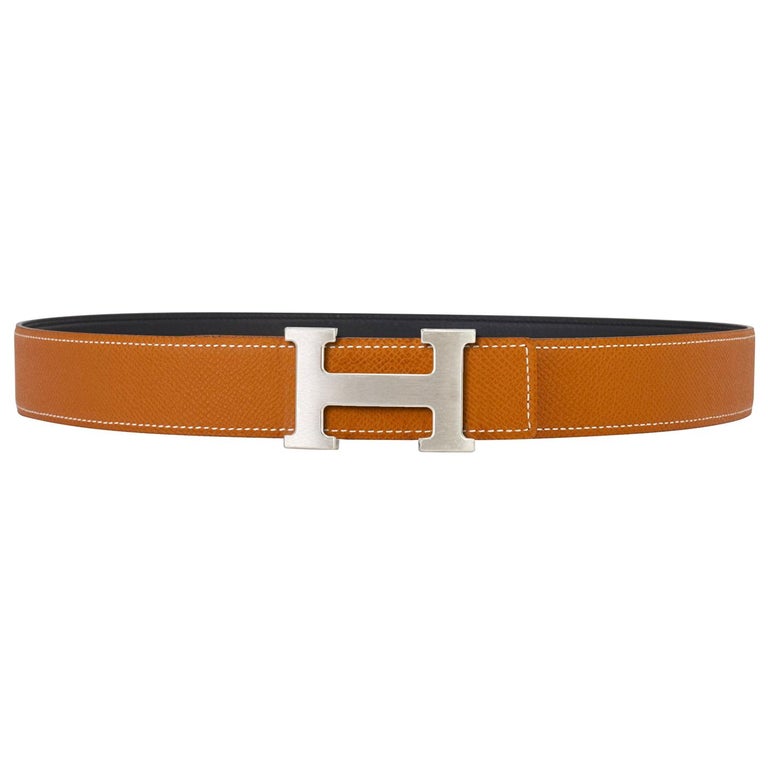 Reversible TEXTURED Calfskin Belt Strap for HERMES Buckle Belt Kit