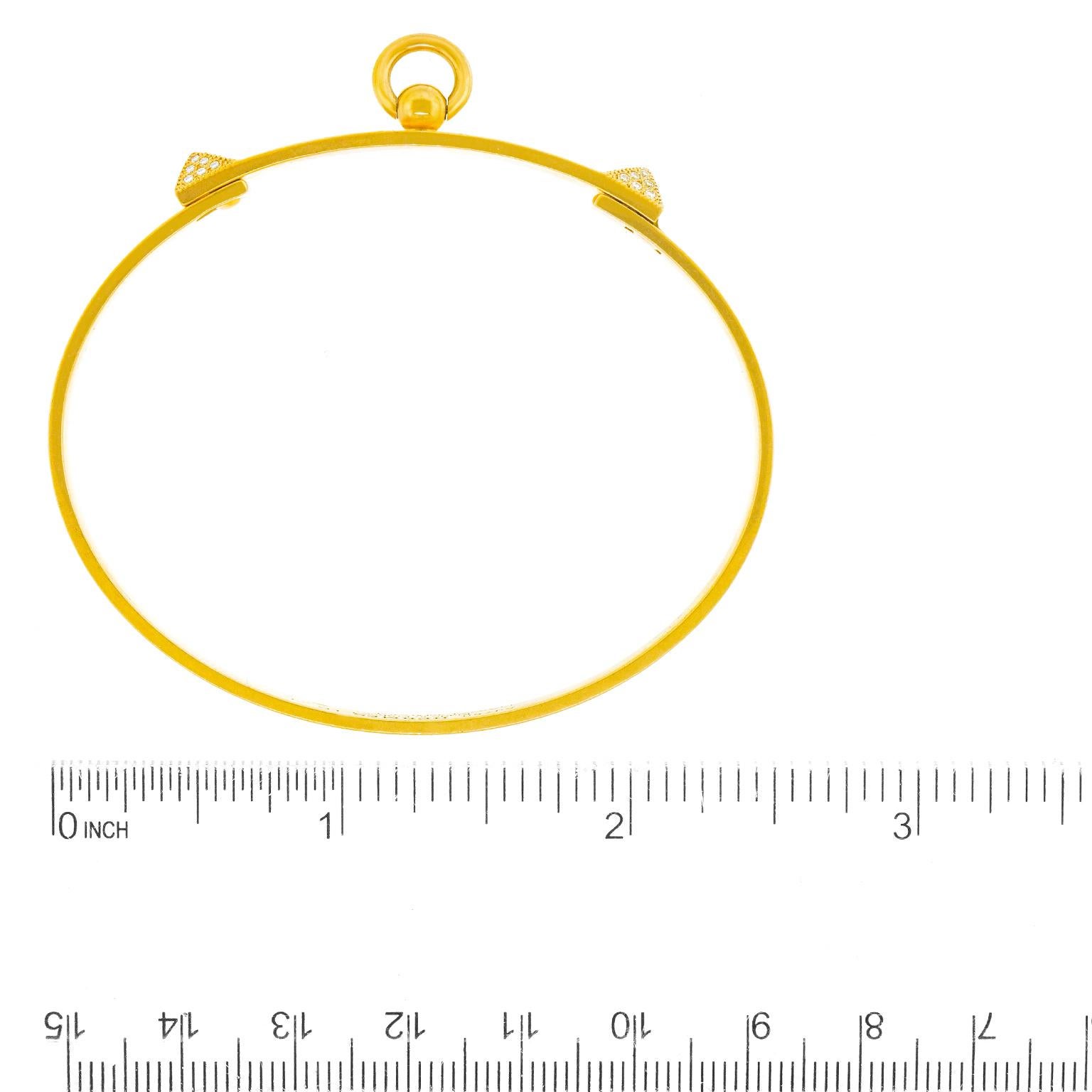 Collier De Chien-Armband aus Gold und Diamanten von Hermès, Größe Large im Angebot 1