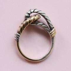 Hermes Gold and Silver Knot Ring