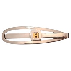 Hermès Gold and Silver Money Clip Paper Clip Gaetan de Percin Rare