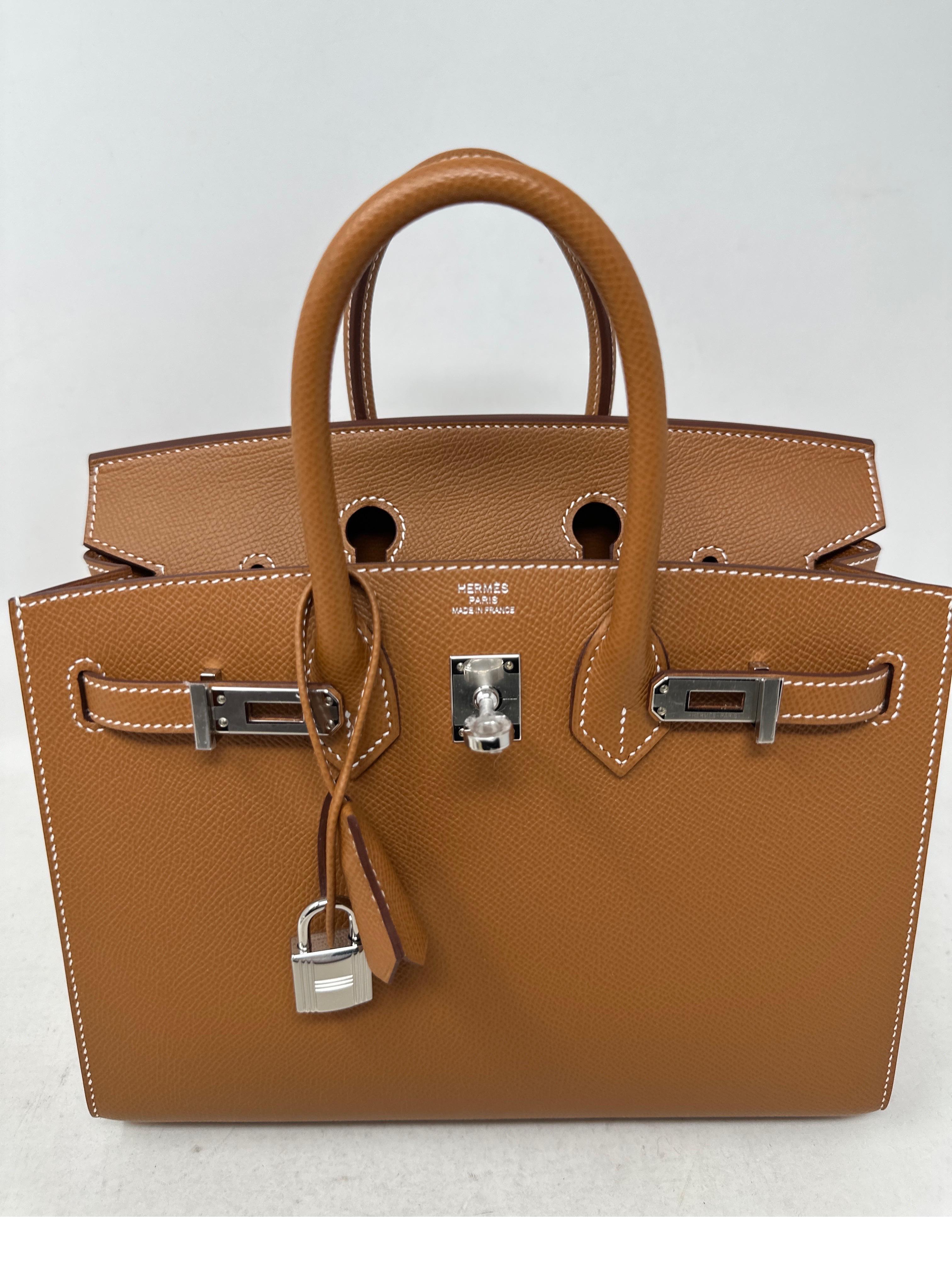 Hermes Gold Birkin 25 Bag  For Sale 6