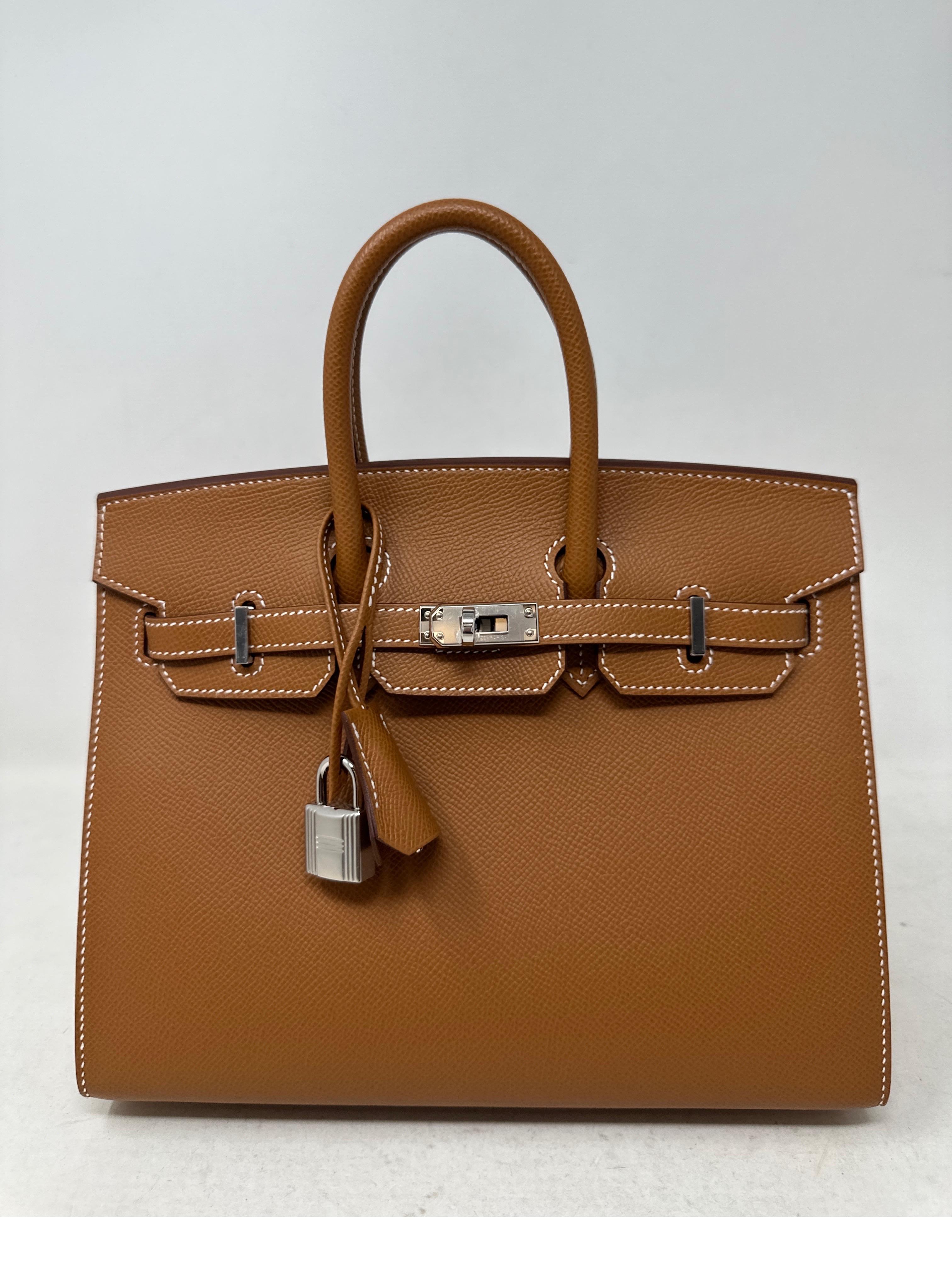 Hermes Gold Birkin 25 Bag  For Sale 8