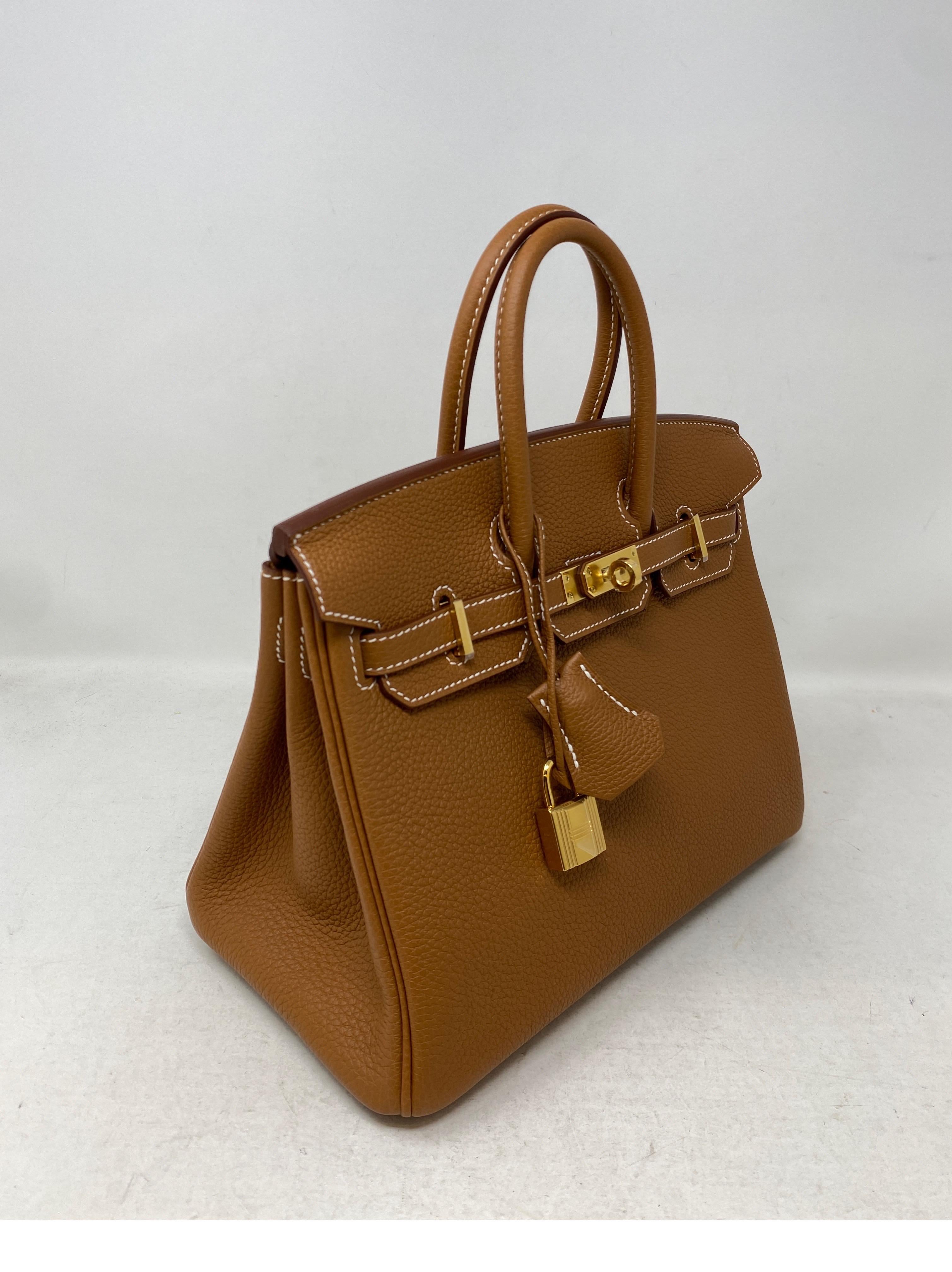 Hermes Gold Birkin 25 Bag  11